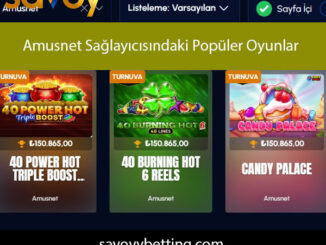 Amusnet sağlayıcısındaki popüler oyunlar ile eğlenceli dakikalar karşınızdadır.