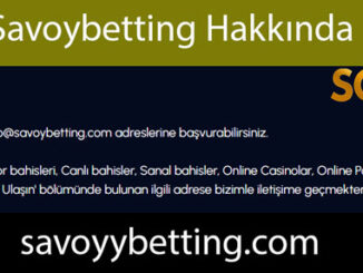 Savoybetting hakkında yazılanlar buranın kalitesini yansıtmaktadır.